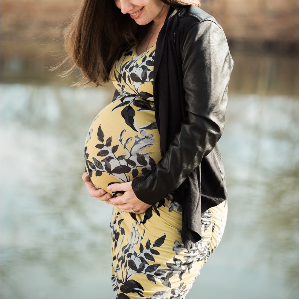 Pea in the Pod Side Rushed Bodycon Dress